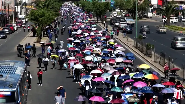 Video thumbnail for Bolivian teachers strike over wages and education reform