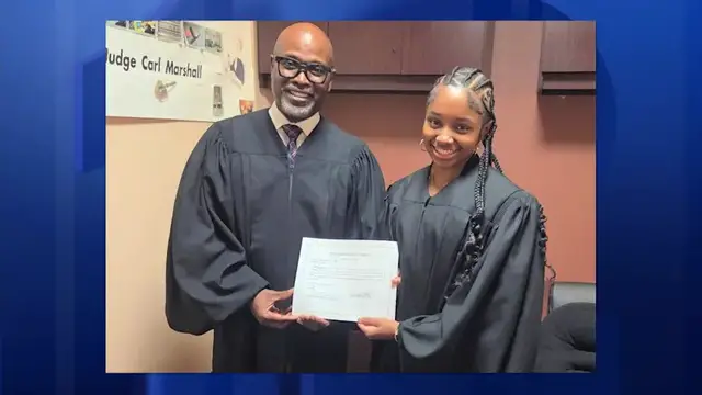 Video thumbnail for Jersey Proud: Teen with sickle cell disease lives out her dream as 'judge for a day'