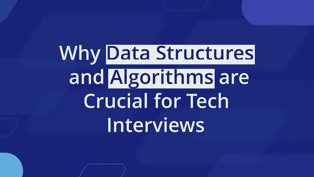 Video thumbnail for Why companies like Amazon, Microsoft, Google focuses on Data Structures and Algorithms