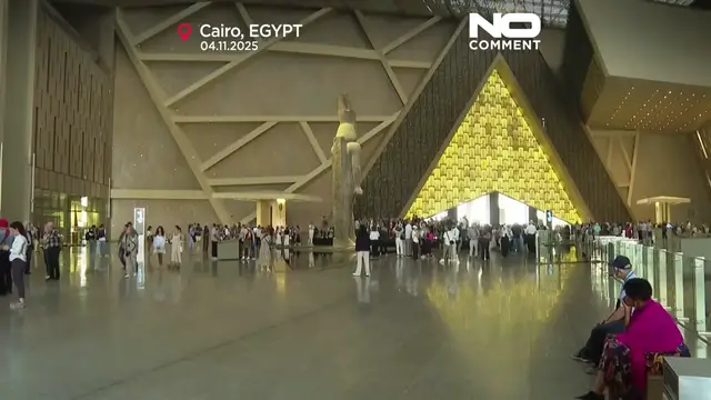 'Video thumbnail for The $1 billion Grand Egyptian Museum opens to the public, showcasing Tutankhamun treasures'