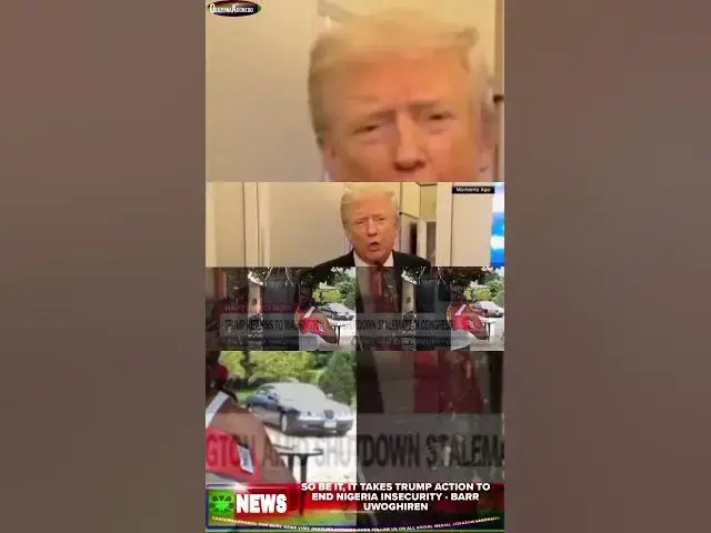 Video thumbnail for So Be It, It Takes Trump Action To End Nigeria Insecurity   Barr Uwoghiren