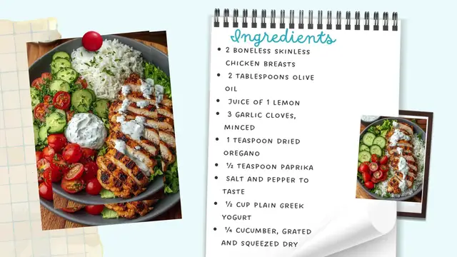 Video thumbnail for Loaded Grilled Chicken Tzatziki Bowl – Fresh, Protein-Packed & Flavorful