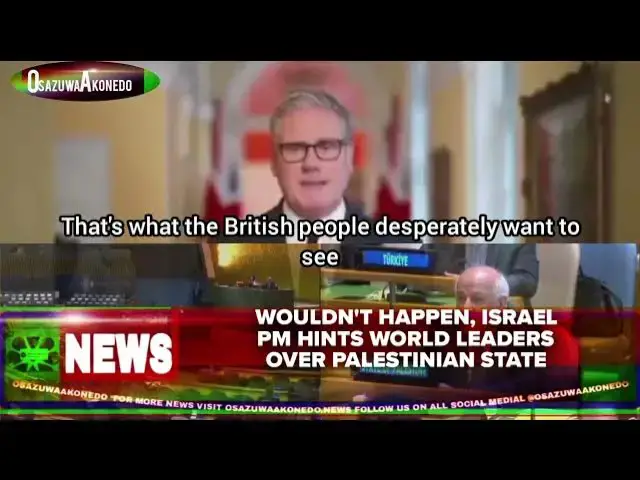 'Video thumbnail for Wouldn't Happen, Israel PM Hints World Leaders Over Palestinian State'