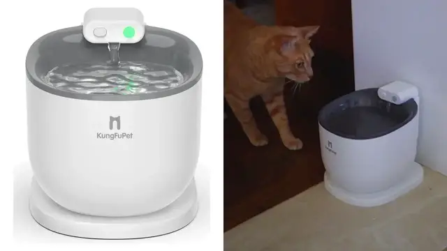 Video thumbnail for KungFuPet Wireless Pet Water Fountain with Motion Sensor Review
