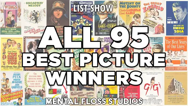 Video thumbnail for Fascinating Facts About All 95 Best Picture Oscar Winners | Mental Floss