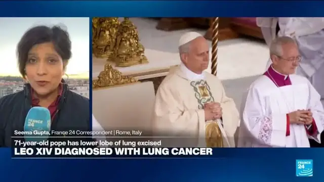Video thumbnail for Pope Leo XIV recovering after lung cancer operation