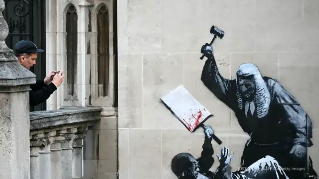 'Video thumbnail for Banksy's identity could be revealed over mural of judge beating protester'