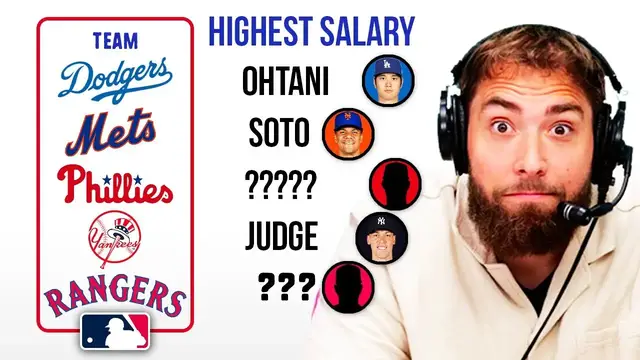 'Video thumbnail for Guessing every MLB team's highest paid player (harder than you think)'