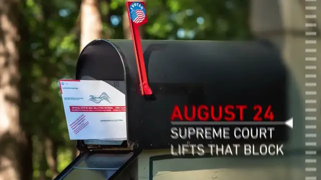 Video thumbnail for US mail-in voting rules face legal battle ahead of midterm elections