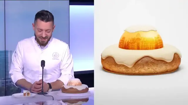Video thumbnail for Re-imagining the Christmas Yule log cake: meet Parisian hotel Lutetia's chef