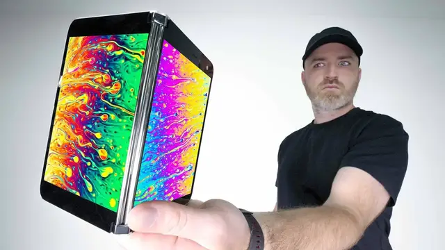 'Video thumbnail for Microsoft Surface Duo Unboxing. Wow'
