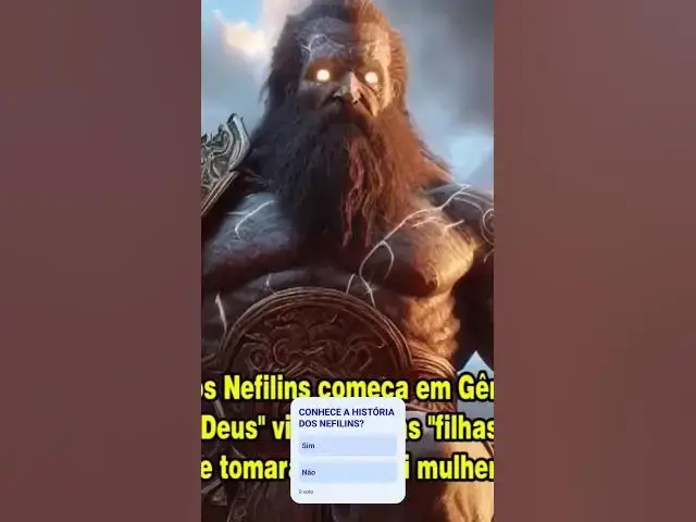Video thumbnail for DESCUBRA A VERDADE SOBRE OS NEFILINS #shorts