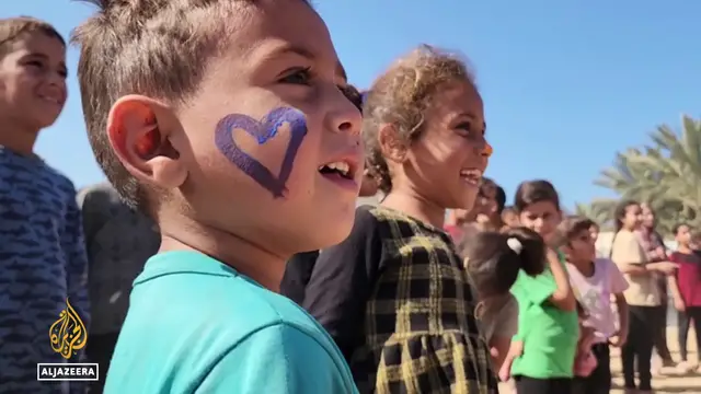 'Video thumbnail for Gaza children's silent trauma: 80% of young people show signs of 'severe trauma''