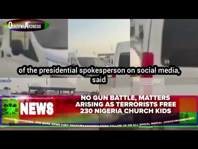 Video thumbnail for No Gun Battle, Matters Arising As Terrorists Free 230 Nigeria Church Kids
