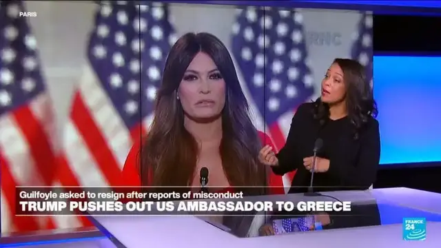 Video thumbnail for Trump fires Greece ambassador Guilfoyle over ethics scandal
