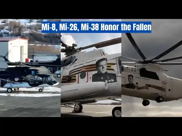 Video thumbnail for Immortal Regiment in the Sky!  Mi-8, Mi-26, Mi-38 Helicopters Celebrate 80 Years of Victory   🚁🇷🇺