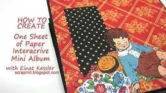 Video thumbnail for One Sheet of Paper Interactive Mini Album