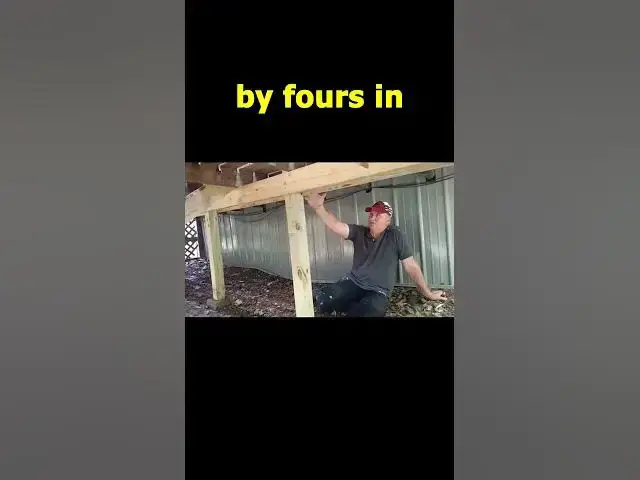 Video thumbnail for Bracing Mobile Home Deck #Shorts