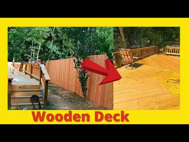 Video thumbnail for Outdoor Deck Wooden Deck 8-8-18
