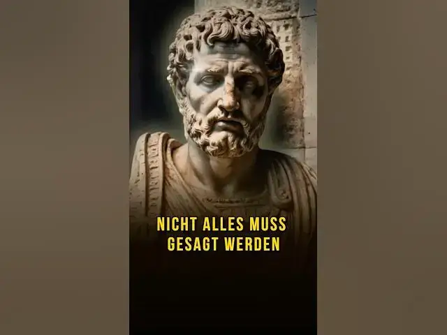 Video thumbnail for Diese zwei Dinge solltest du für dich behalten – laut Stoikern!