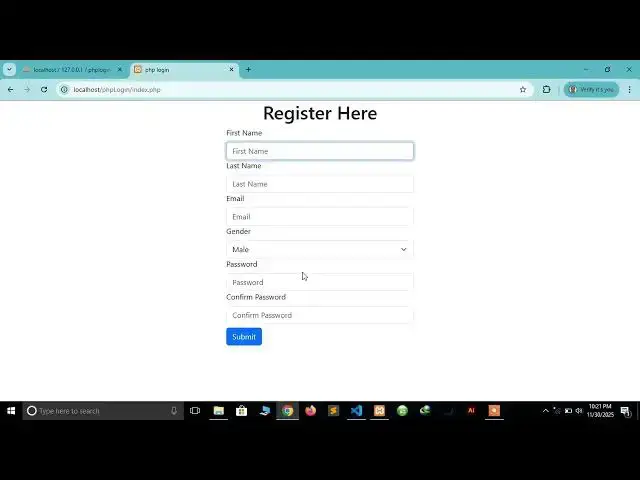 Video thumbnail for #4 PHP Login System For Beginners   inserting data into the database