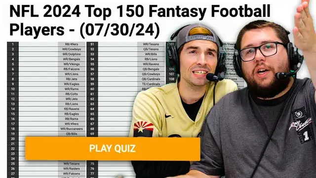 'Video thumbnail for Can we name the TOP 150 Fantasy Football Players? (2024 edition)'
