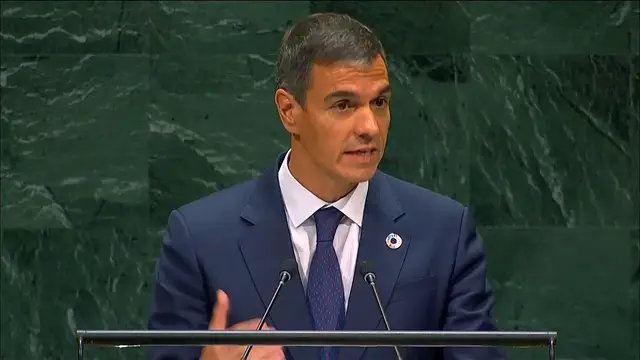 Video thumbnail for Spain’s Sanchez warns of far-right threat in UNGA speech