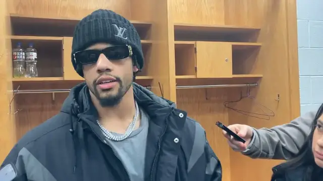 Video thumbnail for Los Angeles Rams DB Cobie Durant Talks Multi-Interception Performance in Win Over Bears