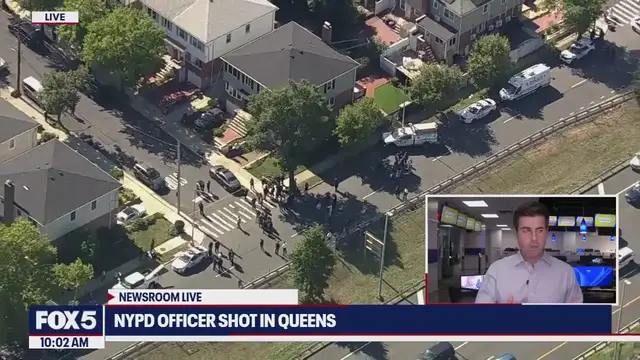 'Video thumbnail for NYPD officer shot in Queens; witness describes screams'