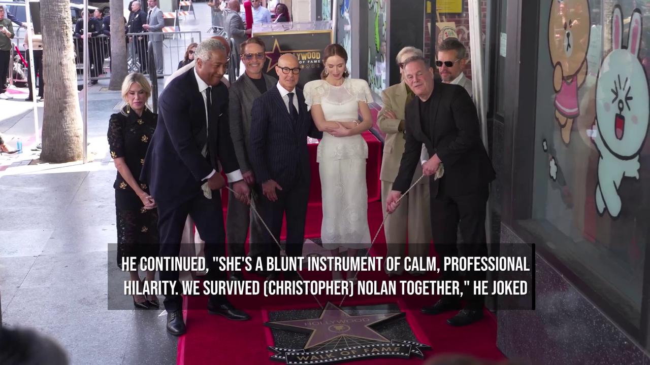 Video thumbnail for Emily Blunt gets Hollywood Walk of Fame star.
