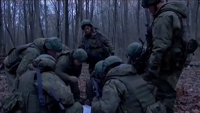 'Video thumbnail for North Korea releases video of troops fighting in Ukraine war'