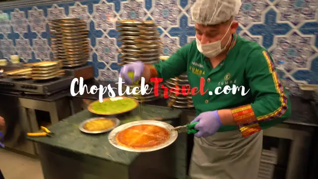 'Video thumbnail for KÜNEFE KING of TURKEY - Gaziantep Street Food : World's BEST Künefe | TURKISH STREET FOOD 2020'