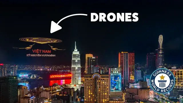 Video thumbnail for World Record Light Show By Drones in Vietnam
