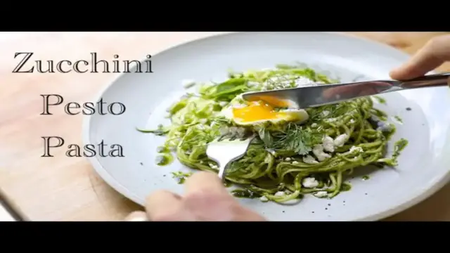 'Video thumbnail for Garden Zucchini Pesto Pasta'