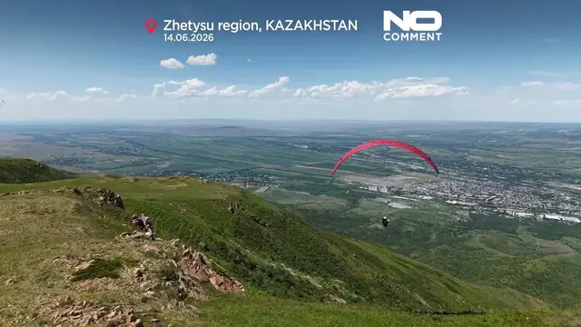 Video thumbnail for Kazakhstan’s skies welcome Central Asia’s first Paragliding World Cup