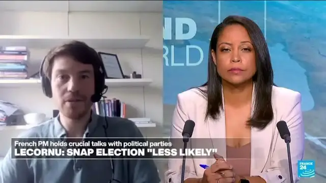 'Video thumbnail for France: Lecornu says snap elections are "less likely"'
