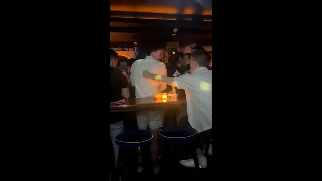 Video thumbnail for Man Parties with Bra Pad Stuck to His Back in NYC