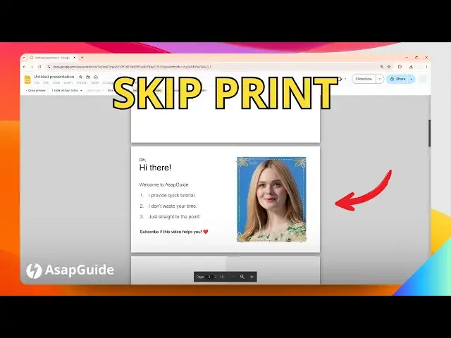 'Video thumbnail for How to Stop Printing Skipped Slides in Google Slides'