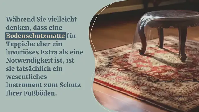 Video thumbnail for Bodenschutzmatte für Teppich Test 2024
