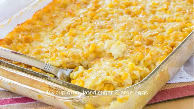 Video thumbnail for Corn Pudding Recipe