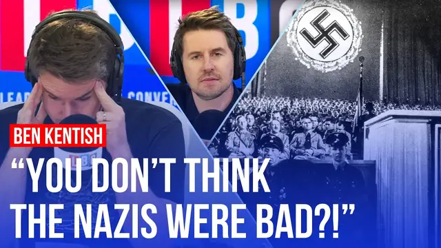 Video thumbnail for LBC caller won’t say the Nazis were bad