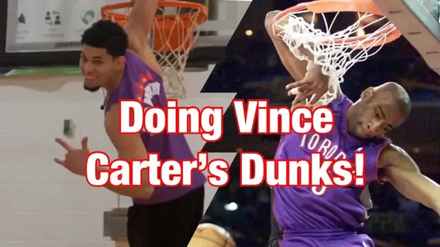 'Video thumbnail for Doing Vince Carter’s Dunks Off A Short Approach'