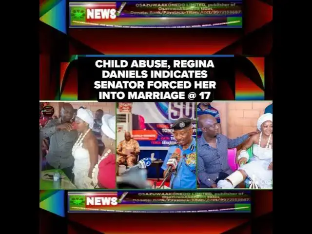 Video thumbnail for Child Abuse, Regina Daniels Indicates Senator Forced Her Into Marriage @ 17