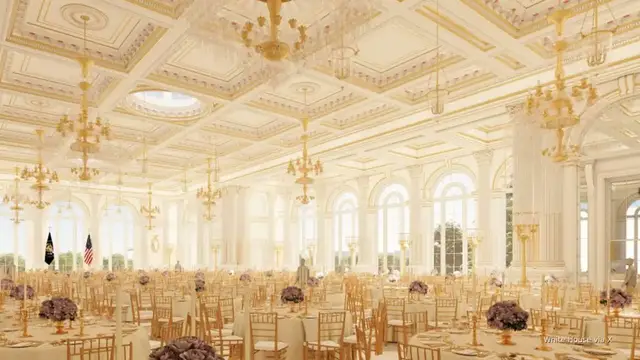 'Video thumbnail for Trump to build $200M, 650-seat ballroom at White House '