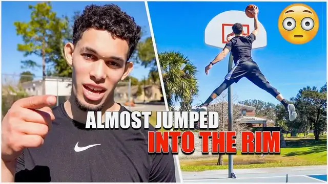 'Video thumbnail for Getting My Head OVER The Rim!! Crazy Dunk Session'