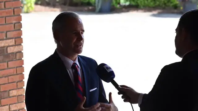 Video thumbnail for US: US officials address economic security at G20 finance meeting in North Carolina.