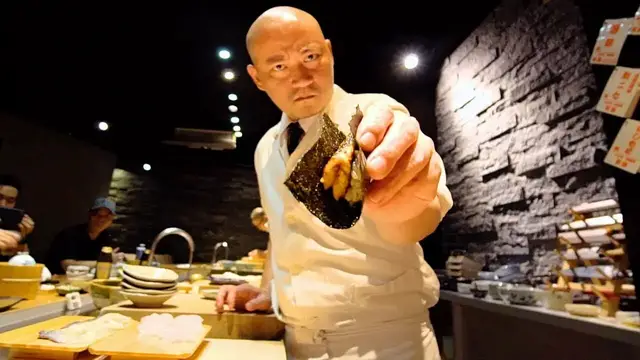 'Video thumbnail for Sushi Master of Taiwan - Omakase at SUSHI 27 | BADASS Japanese Food in Taiwan'