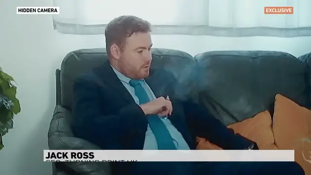 Video thumbnail for Turning Point UK's Jack Ross says his contacts can arrange physical attacks