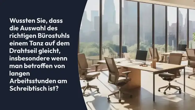 Video thumbnail for Wagner Bürostuhl Test 2024