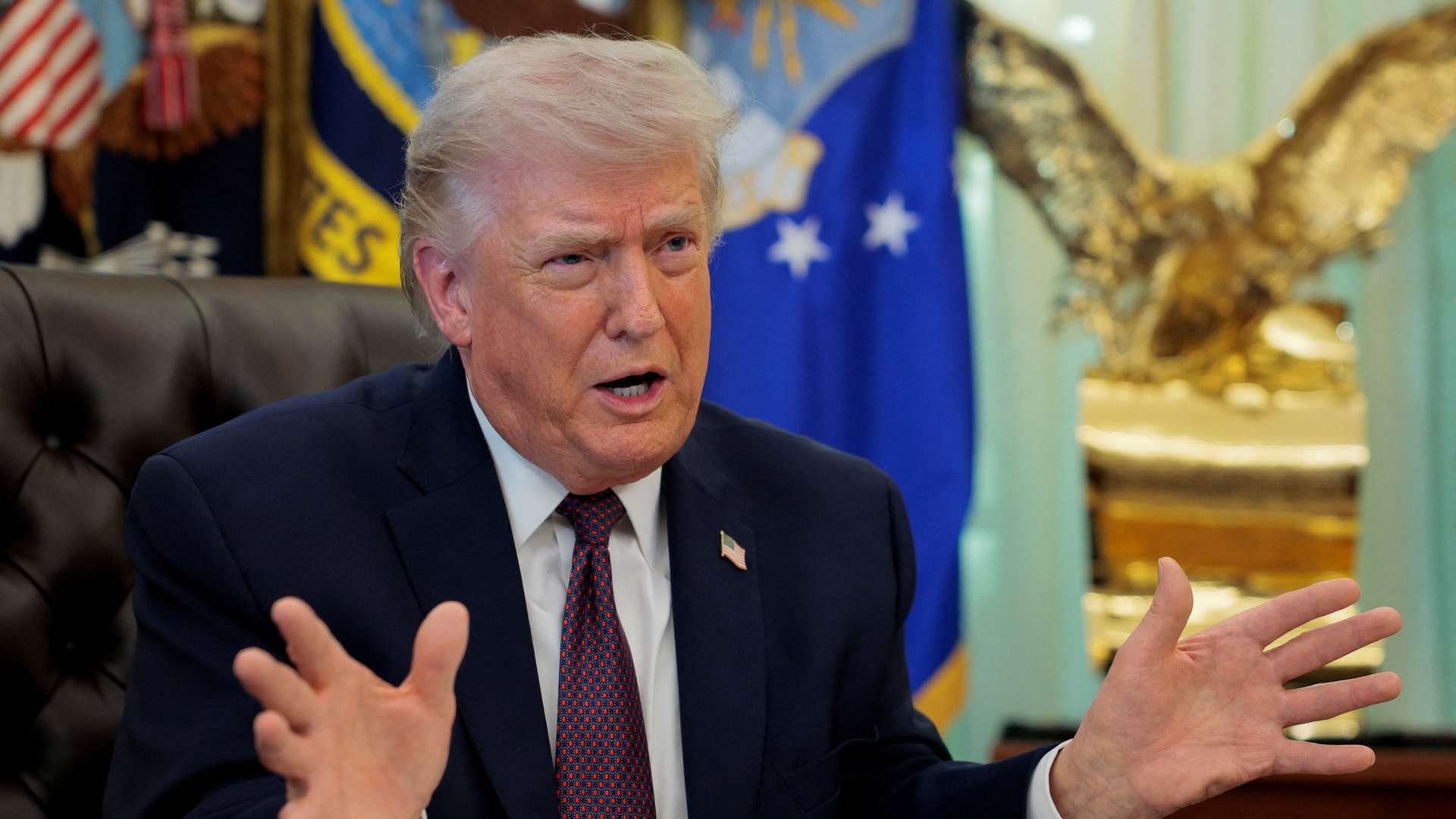 Video thumbnail for Ahead of prime-time speech, Trump says US will leave Iran ‘pretty quickly’ — but could be back